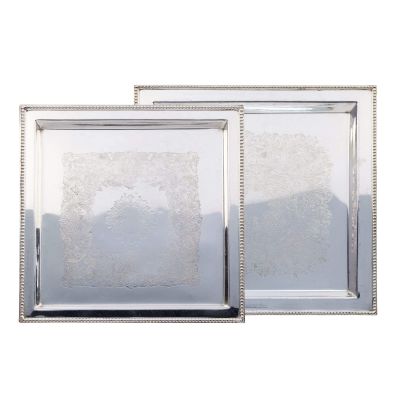 Image of Silver Square Trays